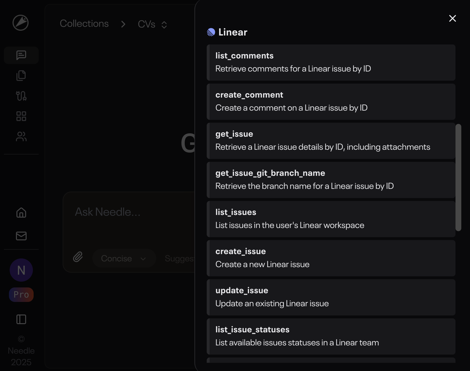 MCP tools in collections