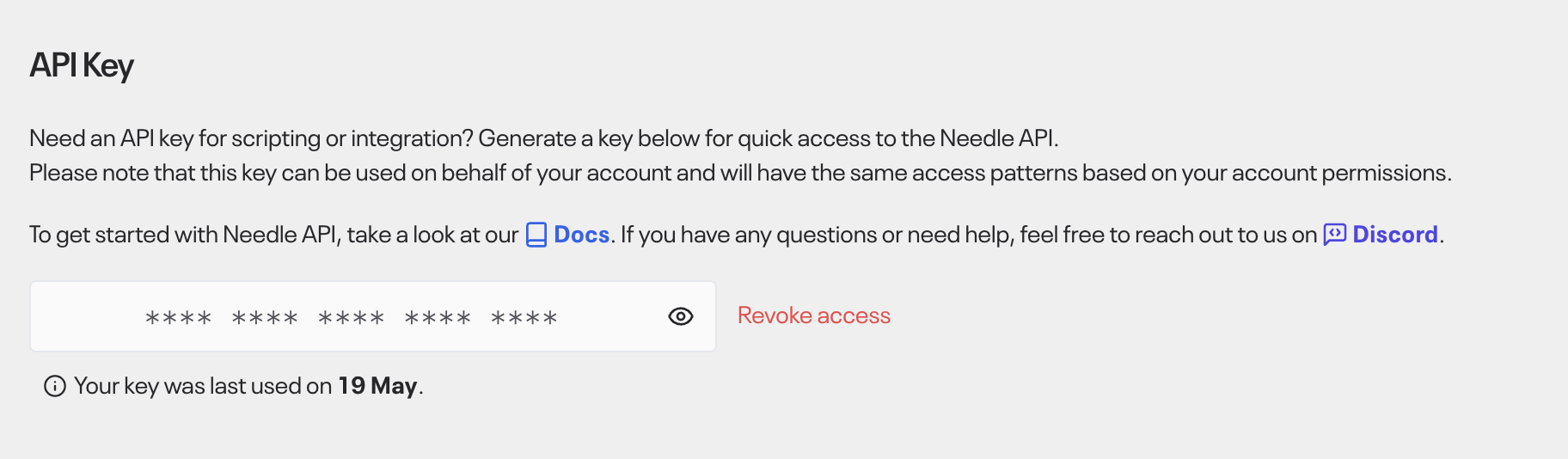 API Key Needle screenshot